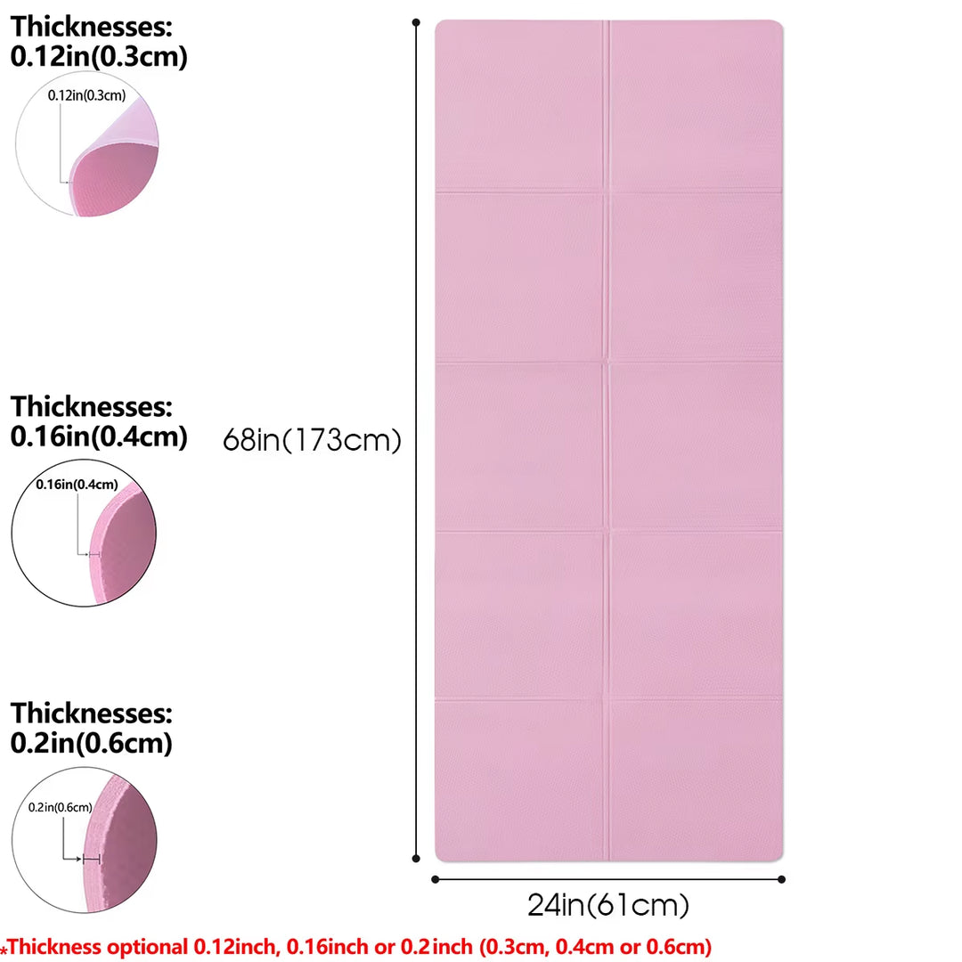 Yoga Mat Pilates Fitness Mat 3/4/6Mm Thicknes Non Slip Yoga Cushion Travel Fitness Exercise Pad for Women Home Gym Floor Workout