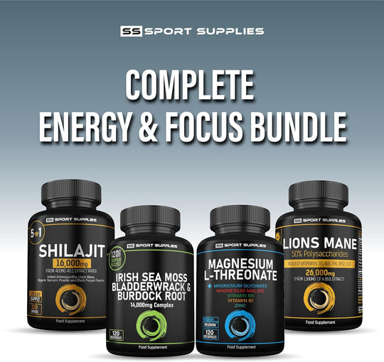 Shilajit Capsules 16,000Mg -120 Days Supply - 60% Fulvic Acid - Added Ashwagandha, Lions Mane, Turmeric and Black Pepper - High Strength Himilayan Shalajit Resin