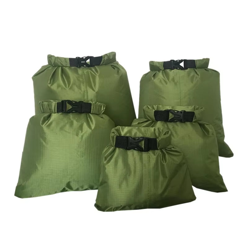 5Pcs Waterproof Dry Bag for Camping Drifting Hiking Swimming Rafting Kayaking River Trekking Bags Outdoor Storage Pack Sack