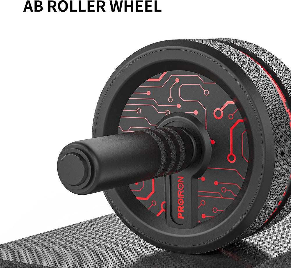 Ultra-Wide Ab Roller Wheel, Abs Roller for Abdominal & Core Strength Training, Exercise Wheels for Home Gym Workout, Fitness Equipment for Core Workout, Abs Trainer with Knee Pad
