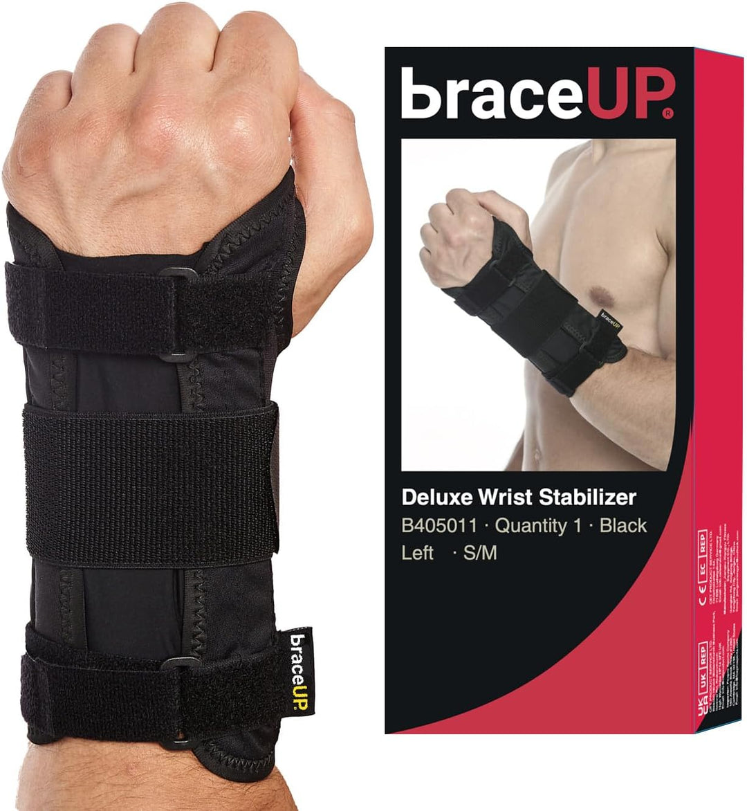 Black Carpal Tunnel Wrist Brace for Men and Women