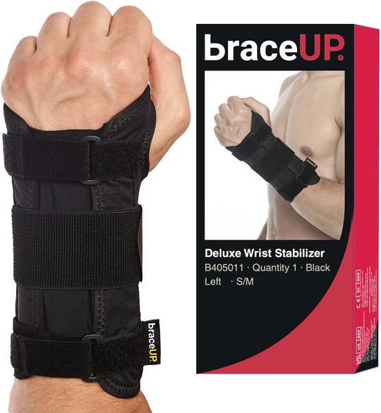 Black Carpal Tunnel Wrist Brace for Men and Women