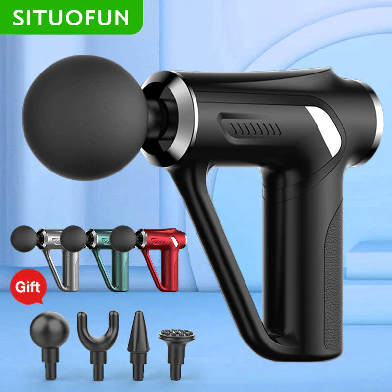 Black Massage Gun 32 Levels Deep Tissue Pain Relief