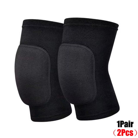 Black Protective Sports Knee Pads for Men Women 1Pair