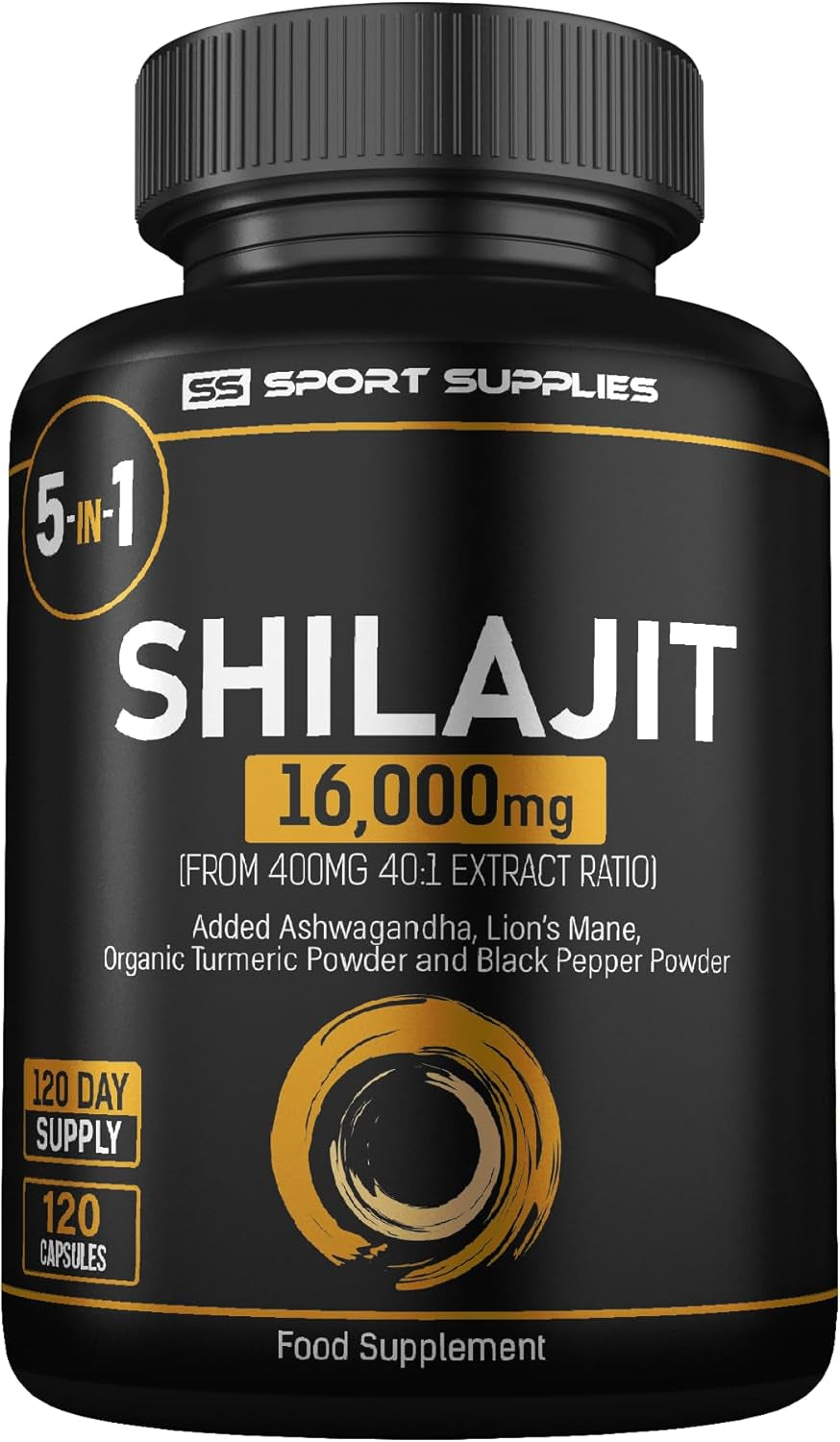 Shilajit Capsules 16,000Mg -120 Days Supply