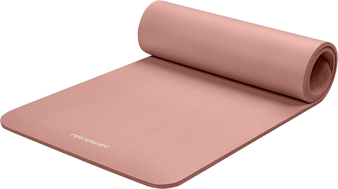 Solana Yoga Mat 1/2" Thick W/Nylon Strap for Men & Women
