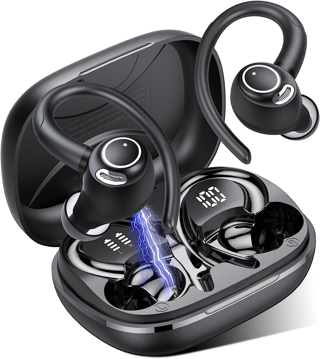 Wireless Earbuds, Bluetooth 5.3, 2025 Wireless, IP7, Black