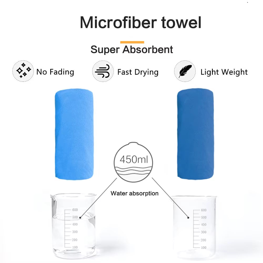 Quick-Drying Sports Towel 40X80/80X160Cm Blue Grey Green Orange Swimming Gym Fitness Camping Running Beach Washcloth Towels
