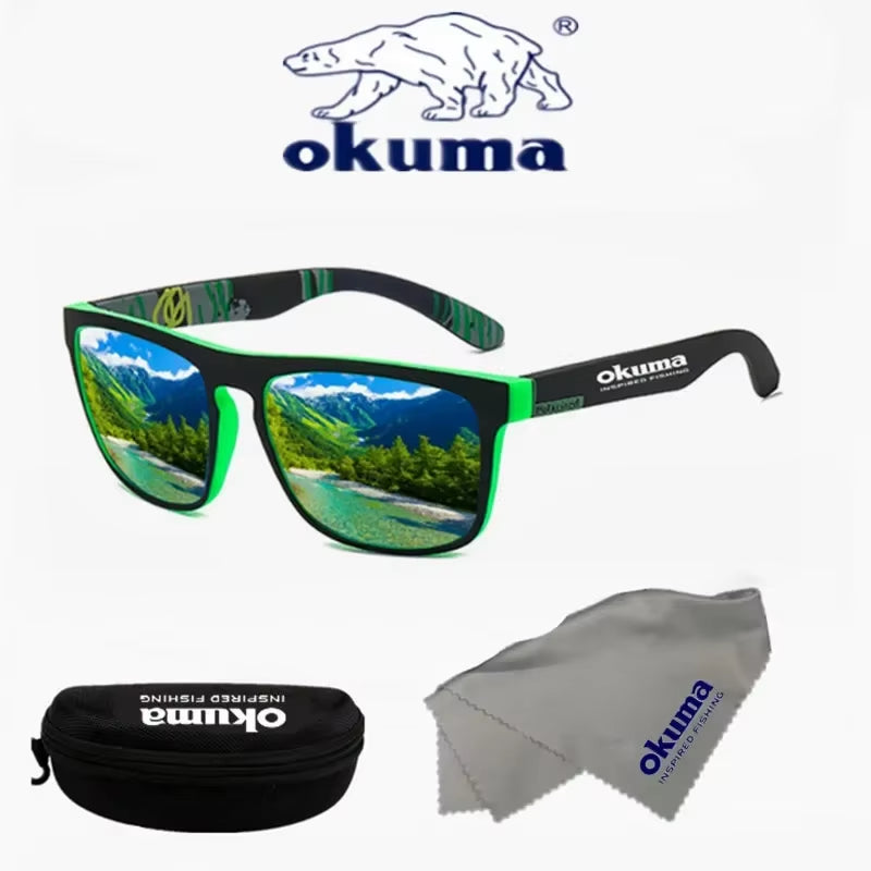 Okuma Polarized Sunglasses UV400 for Men and Women Outdoor Hunting, Fishing, Driving Bicycles, Sunglasses Optional Box